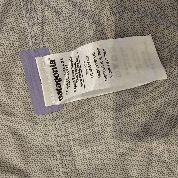 Patagonia Girls Purple &  Violet and H2no Jacket - Picture 5 of 8